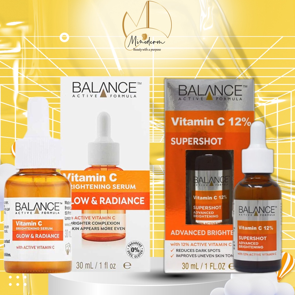 Tinh chất Balance Active Formula Vitamin C Brightening serum trắng da, mờ thâm 30ml
