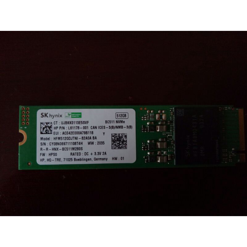 Ổ CỨNG SSD M2 SK HYNIX 512GB BC511 NVMe