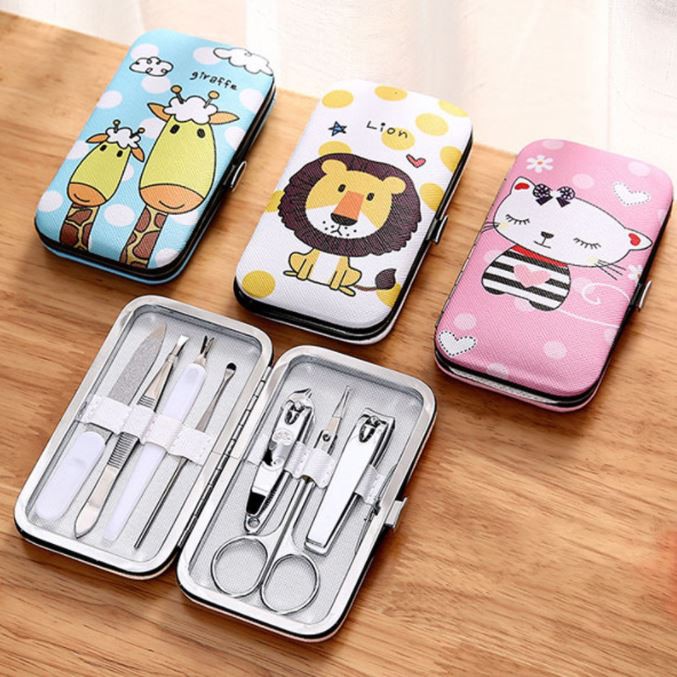 Bộ kềm cắt móng tay 7 món hình thú dễ thương đáng yêu tiện lợi