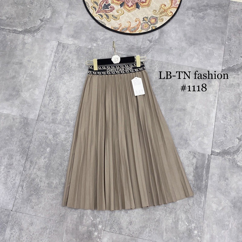 [ Mã WASTRUN4 giảm 10% tối đa 30K đơn 99K] CHÂN VÁY XẾP LY DẠ CẠP CHỮ NHIỀU MS12678 | BigBuy360 - bigbuy360.vn