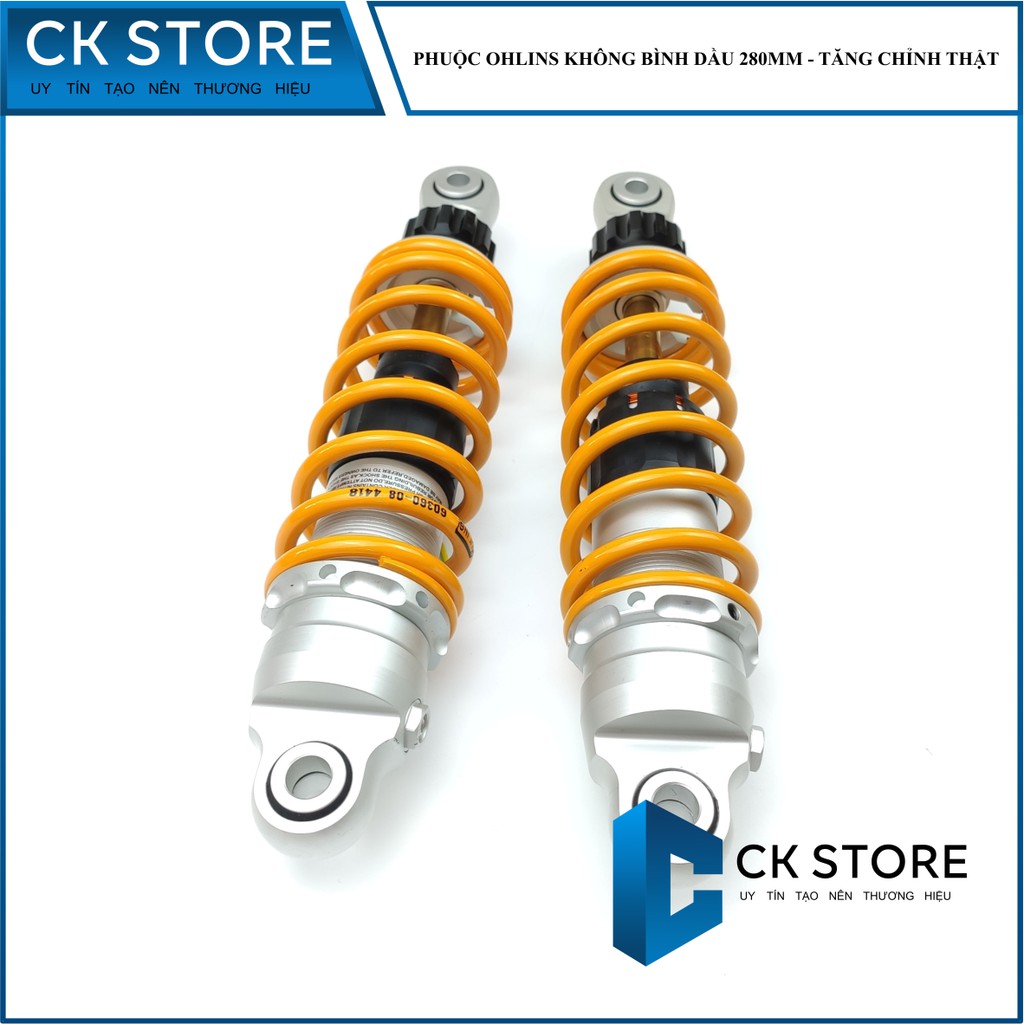 Phuộc Ohlins Không Bình Dầu 280mm - Tăng Chỉnh Thật , Gắn các dòng xe Dream lùn, Wave nhỏ, Sirius | CK18 - CKSTORE.VN