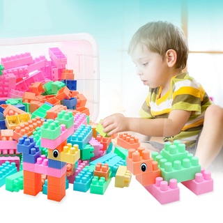 Bộ đồ chơi khối xếp hình kèm hộp đựng cho trẻ em
