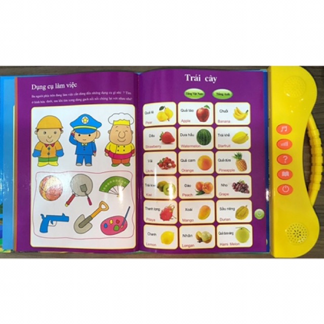 [Tặng kèm pin ] Sách quý song ngữ điện tử cho bé mẫu mới [New]
