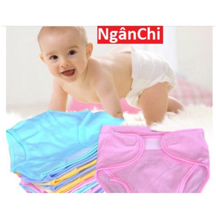 Quần đóng bỉm sơ sinh chất liệu 100% cotton size 1,2,3 cho bé 3 đến 8 kg