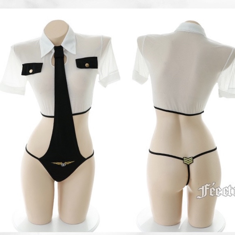 LL2346 Set Đồ Hoá Trang Nữ Cảnh Sá.t Gợi Cảm - Cosplay Sexy Phục Cảnh - Quần Lọt Khe Có Dấu Điểm Nhấn