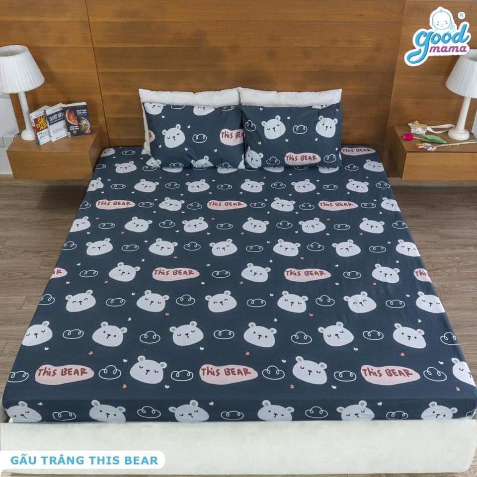 Ga chống thấm goodmama cao cấp 4 mùa 100% cotton (ko vỏ gối)