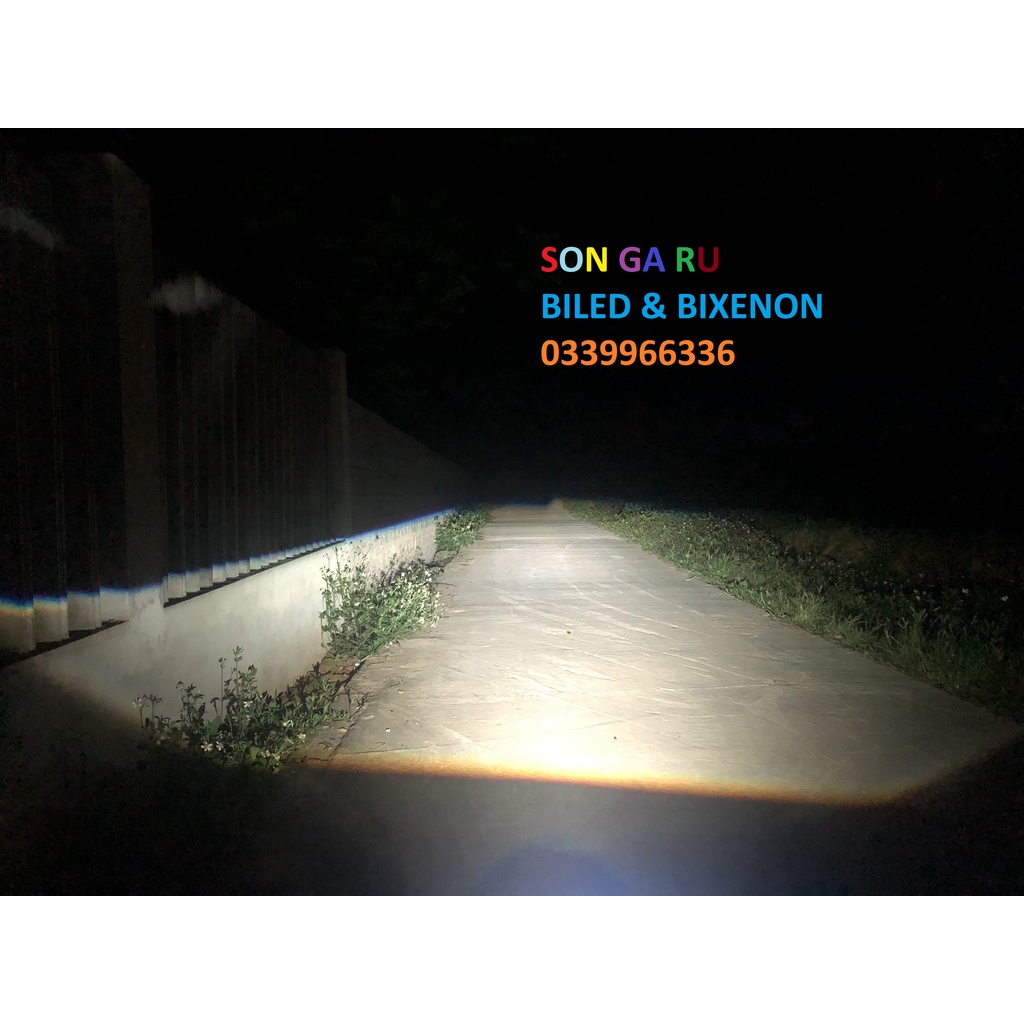 Đèn Bi led Lens Xạnh TIGER PREMIUM đui xoáy H4 H7 H11