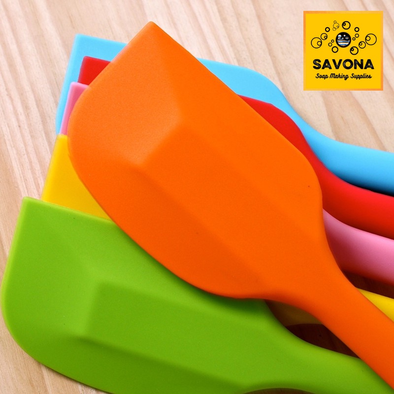 Phới Silicon Chịu Nhiệt 21cm 28cm - Silicone Spatula 21cm 28cm - Phới silicon làm bánh - Thìa silicon dẹt làm xà pSavona