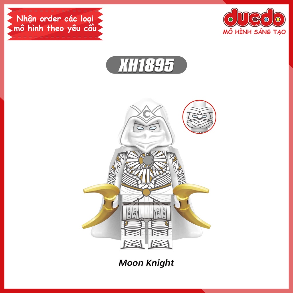 Minifigures các nhân vật Kỵ Sĩ Mặt Trăng Moon Knight Khonsu - Đồ chơi Lắp ghép Xếp hình Mini Mô hình X1895 X1896 X1897