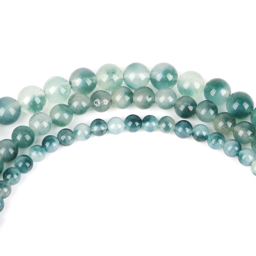 Chuỗi Hạt Đá Ngọc Bích Màu Sắc 6 / 8 / 10mm Dùng Làm Trang Sức diy