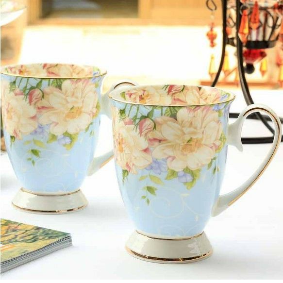 Châu Âu Đường Sơn Xương Trung Quốc Cốc cà phê Gốm sứ Sáng tạo nước trà sữa bàn chải đánh răng gia dụngN