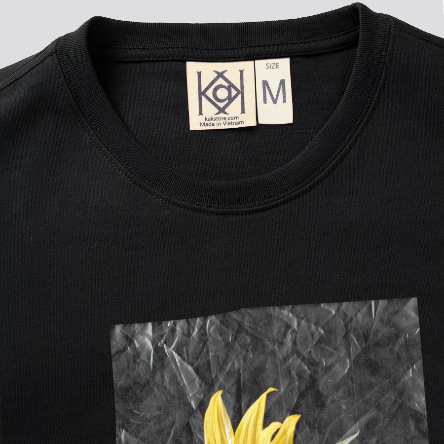 Áo Phông Thun Nam Nữ Cotton Unisex Hình 3D Hoa Hướng Dương Đà Lạt Phong Cách Vinatge Retro MVR LITH20052001
