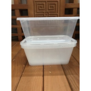 Hộp nhựa chữ nhật 1000ml kèm nắp đựng chè, thực phẩm đồ khô các loại