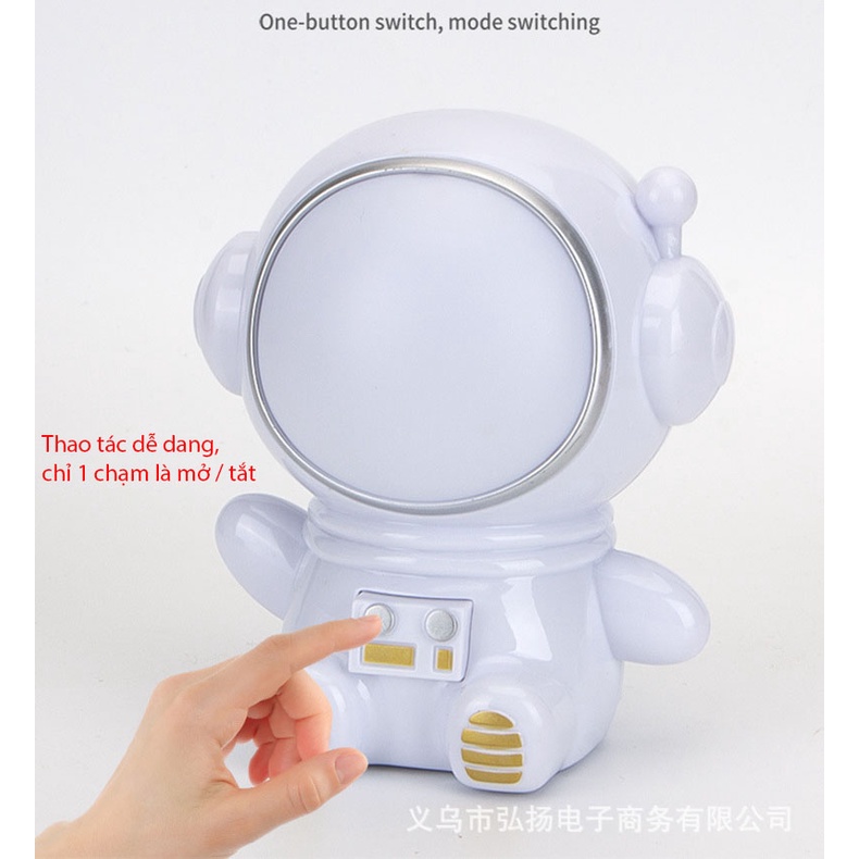 (Hàng Sẳn TP.HCM)Đèn Ngủ Phi Hành Gia Người Bảo Vệ Thiên Hà Trẻ Em Đèn Đầu Giường  Bảo Vệ Mắt Ánh Sáng Dịu nhẹ