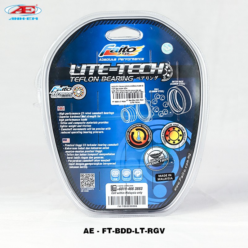 FT-Bạc Đạn Dên RGV (LITE-TECH) SUZUKI SPORT - SU XIPO - RG 110 - RGV 120 - SATRIA 2000