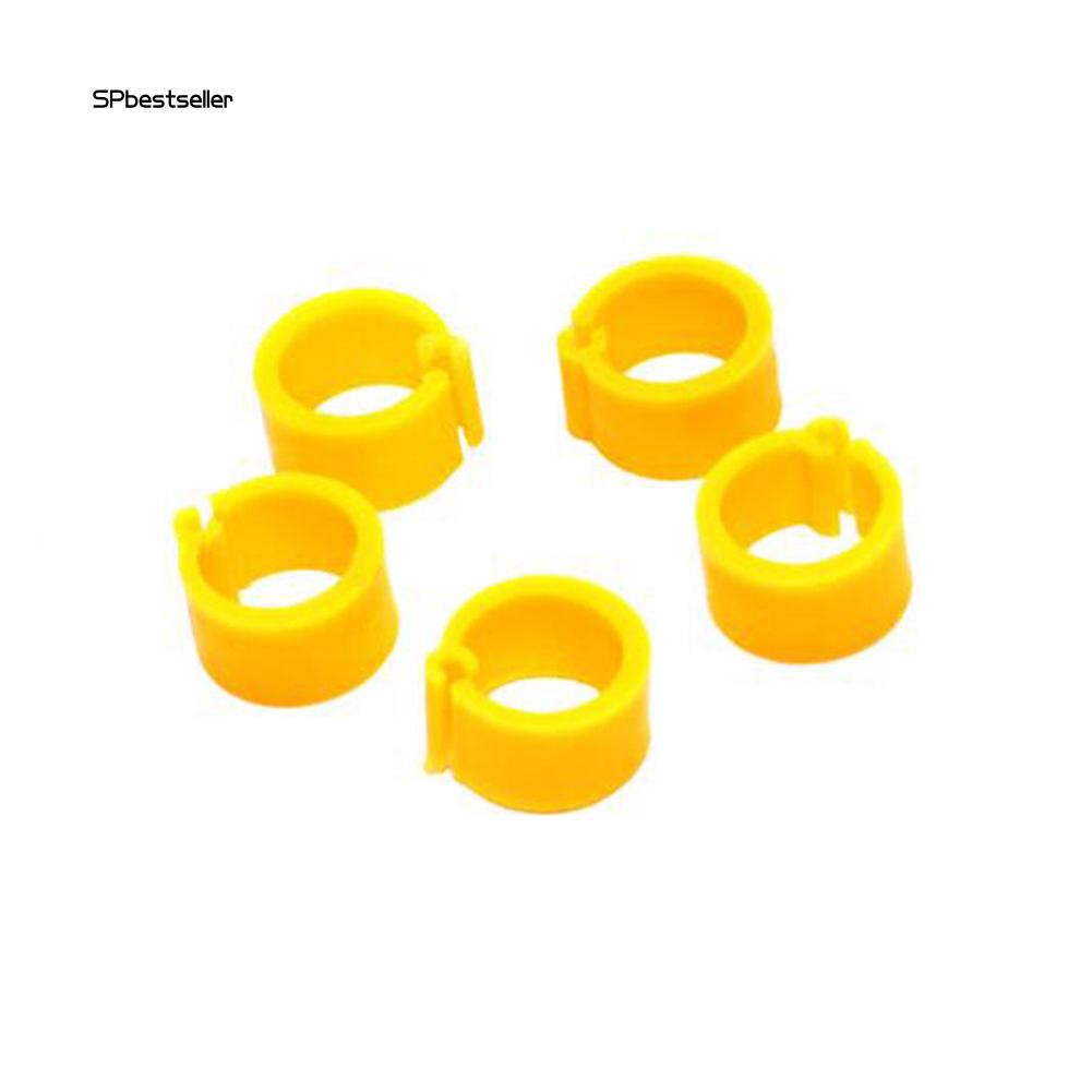 Set 100 vòng chân cho chim vẹt 8mm bằng nhựa tiện dụng