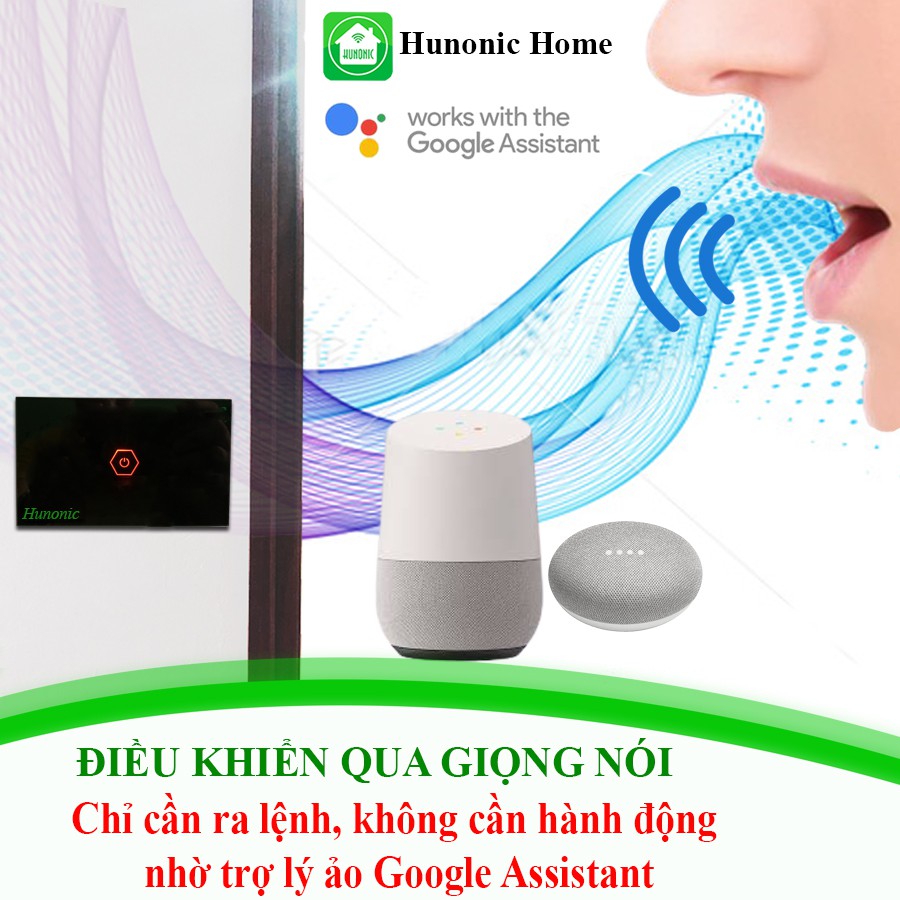 CÔNG TẮC THÔNG MINH GIÁ RẺ HUNONIC 4 NÚT TRẮNG│Hẹn giờ tự động, điều khiển mọi thiết bị từ xa qua điện thoại dùng Wifi