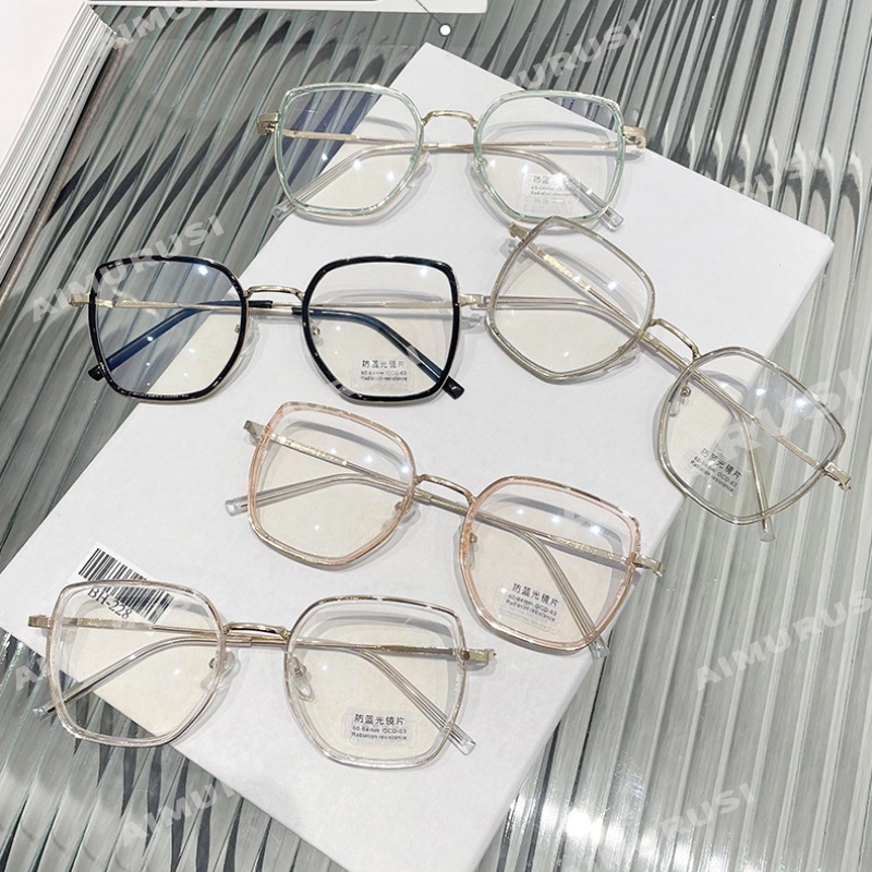 Kính cận gọng vuông oversize thiết kế đơn giản thời trang cho nữ