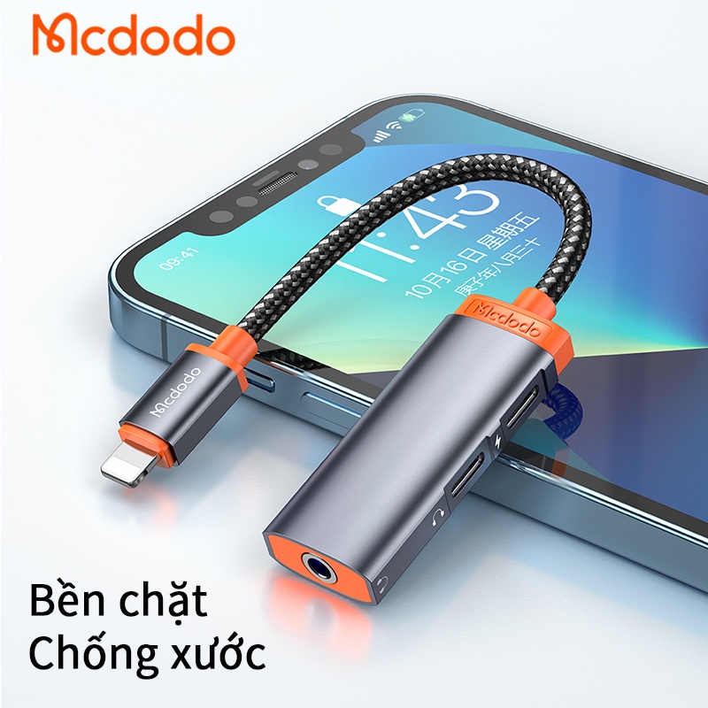 Cáp chuyển đổi tai nghe Mcdodo CA-094 hỗ trợ chơi game tiện dụng