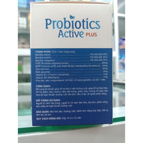 Men tiêu hoá PROBIOTICS Active plus Giúp hỗ trợ tiêu hoá cho trẻ em và người lớn
