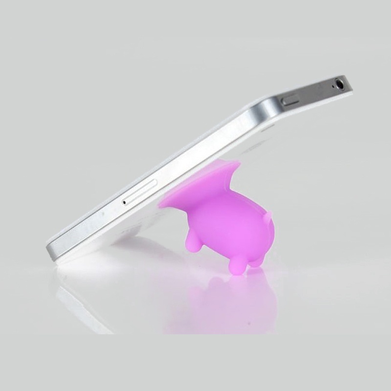 Giá Đỡ Điện Thoại Bằng Silica Gel Hình Chú Heo Nhiều Màu Có Giác Hút Gắn Xe Hơi Cho Iphone samsung huawei