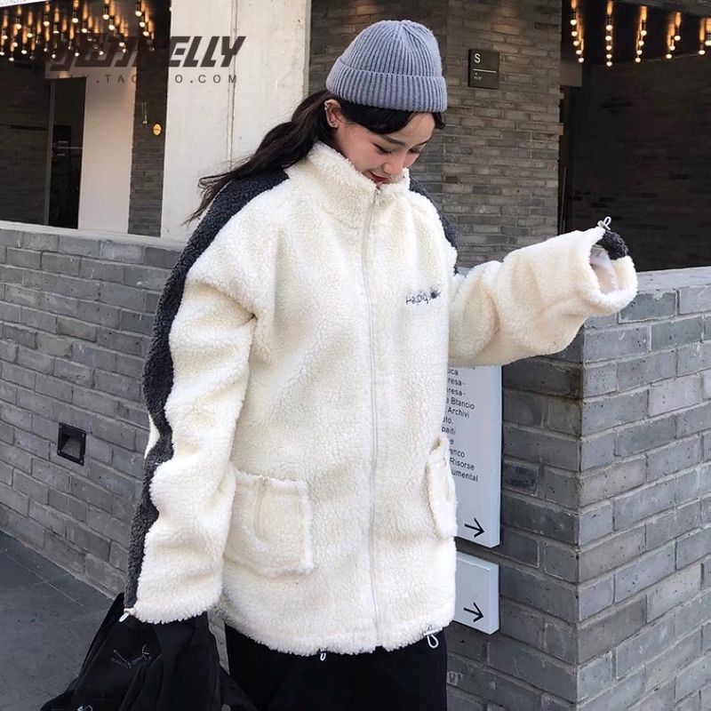 Áo khoác Nelly lông cừu nam nữ siêu ấm cho mùa thu đông