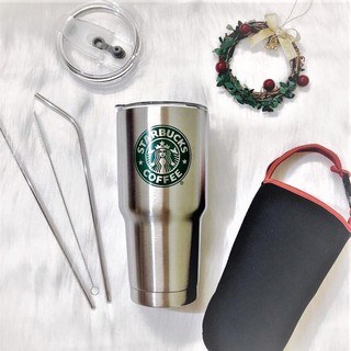 Ly giữ nhiệt  900ml tặng kèm túi chống sốc và ống hút, có nhiều màu