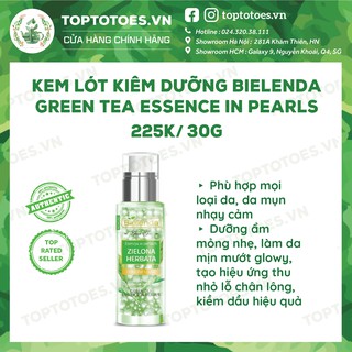 Kem lót kiêm dưỡng Bielenda Green Tea Essence In Pearls làm da mịn mướt, căng bóng, se lỗ chân lông