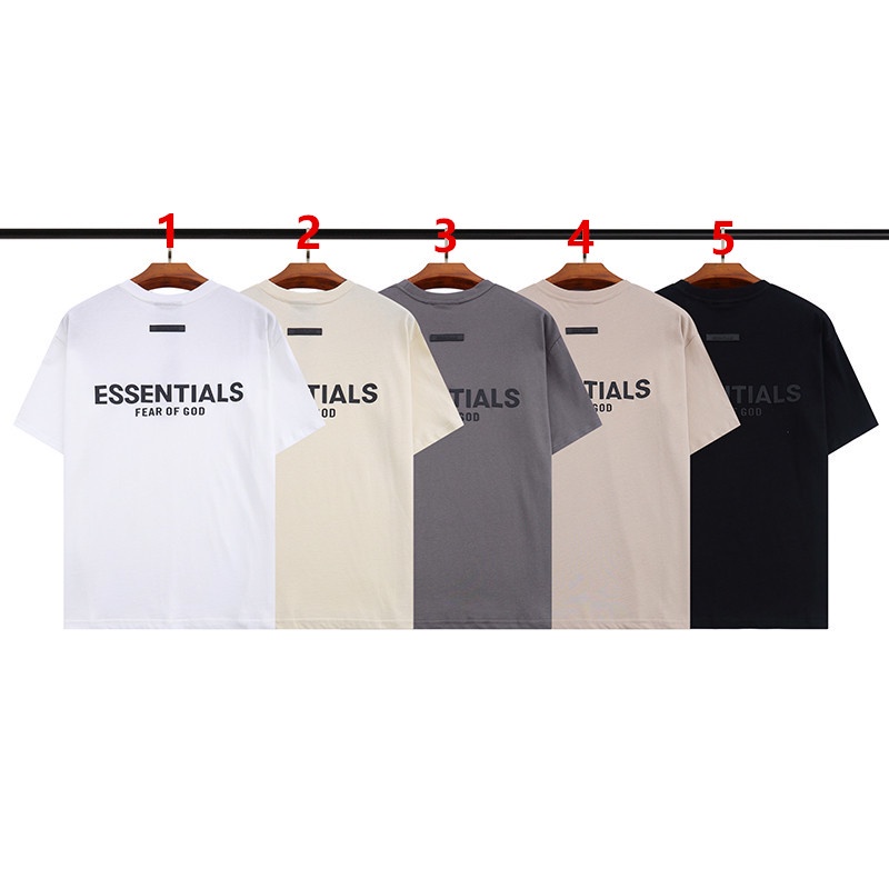 Áo thun Cotton ngắn tay in chữ Heat SelI FOG cho nam và nữ