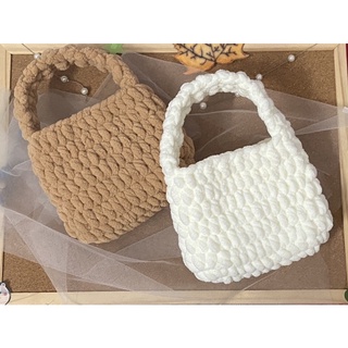 Túi len trơn mini basic (ib chọn màu ) 16x20cm
