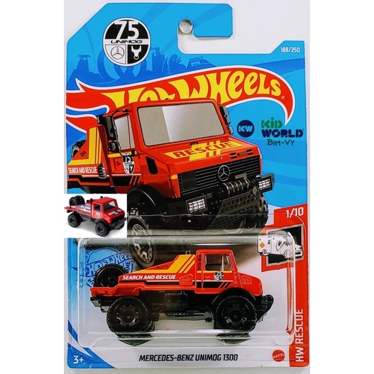 Xe mô hình Hot Wheels basic Bán tải Mercedes-Benz Unimog 1300 GTB08.