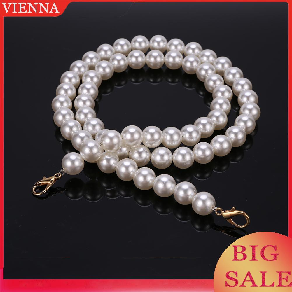 Chuỗi dây ngọc trai 40/60/80 cm cầm tay đeo vai thắt lưng DIY ví túi xách nữ