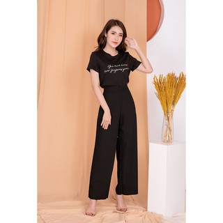 Quần nữ ống rộng lưng cao Silber [HÀNG CHÍNH HÃNG]