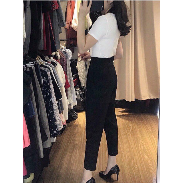 [Hình thật sàn] Quần tây baggy đen [ đủ size SML XL] chất đẹp và dày | BigBuy360 - bigbuy360.vn