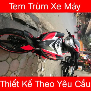 Tem Trùm Exciter 150 Đỏ Đen Nhám Duke
