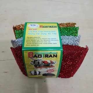 Combo 4 Miếng rửa chén bát cước kim tuyến (thường)