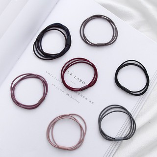 Thun cột tóc đủ màu đơn giản