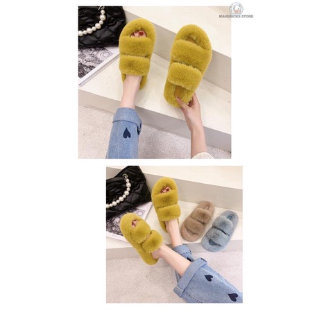 Dép bông đi trong nhà cỡ lớn phong cách Hàn Quốc xinh xắn