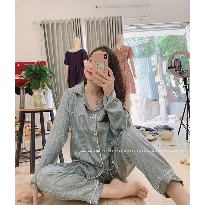 Bộ Bầu pijam ,Chất lụa siêu mềm mịn,thấm hút mồ hôi,có khoá cho con bú ,mặc bầu và sau sinh ,ảnh thật shop chụp