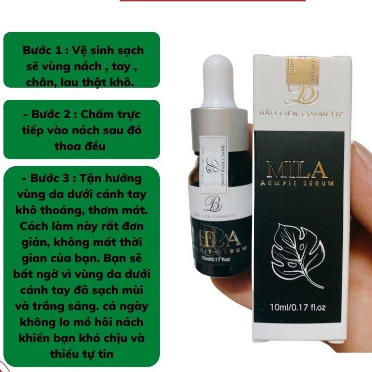 Khử mùi hôi cơ thể, hôi nách, hôi chân MILA - INOD, làm trắng sáng da vù nách