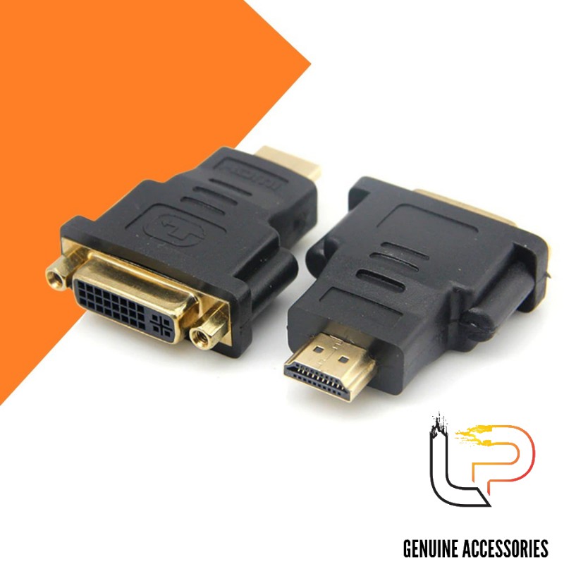 ĐẦU ĐỔI HDMI DƯƠNG RA DVI 24+5 ÂM (HDMI ĐỰC - DVI CÁI )