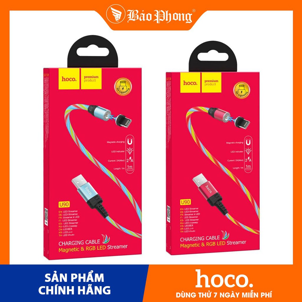 CÁP NAM CHÂM LIGHTNING HOCO U90