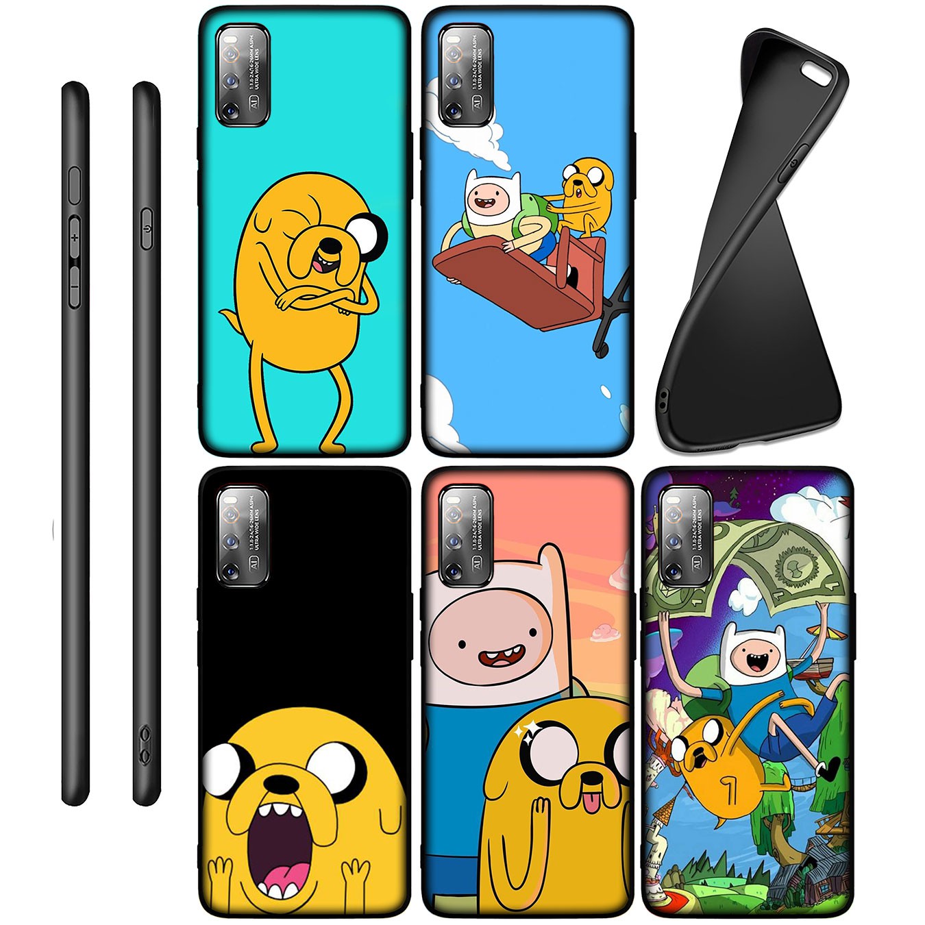 Ốp điện thoại silicone mềm in hình Adventure Time cho Samsung Galaxy S21 Ultra S8 Plus M31 M51 A11 A31 A51 S21+