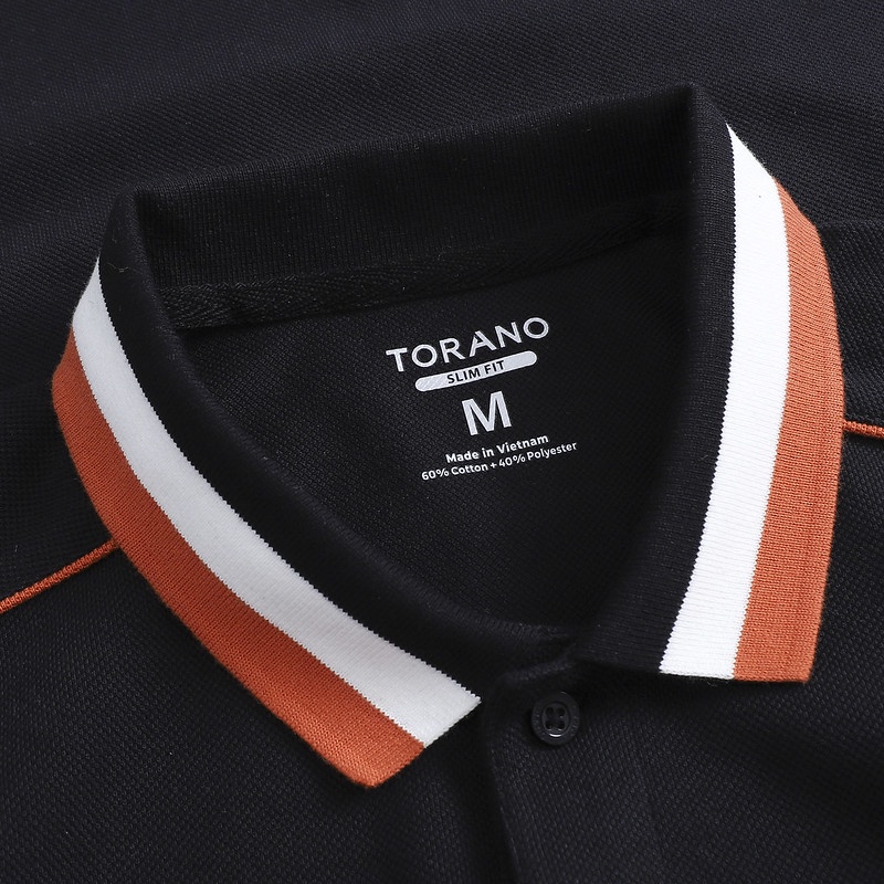 Áo polo nam TORANO ngắn tay phối màu color-block DSTP004