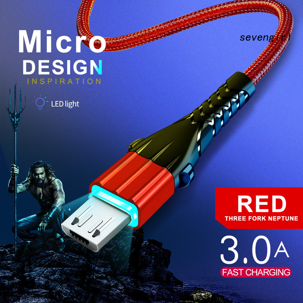 Cáp Sạc Nhanh Sev-3A Cổng Micro Usb Type C Cho Điện Thoại Android