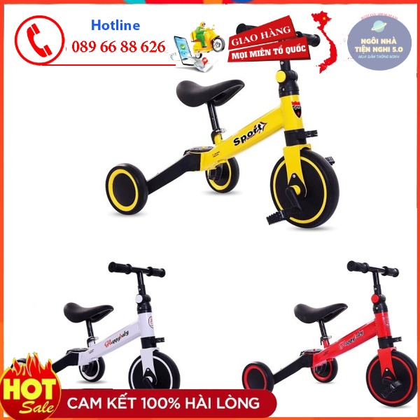 Xe Sport 3in1 xe đạp xe chòi chân kiêm xe thăng bằng cho bé 1-6 tuổi