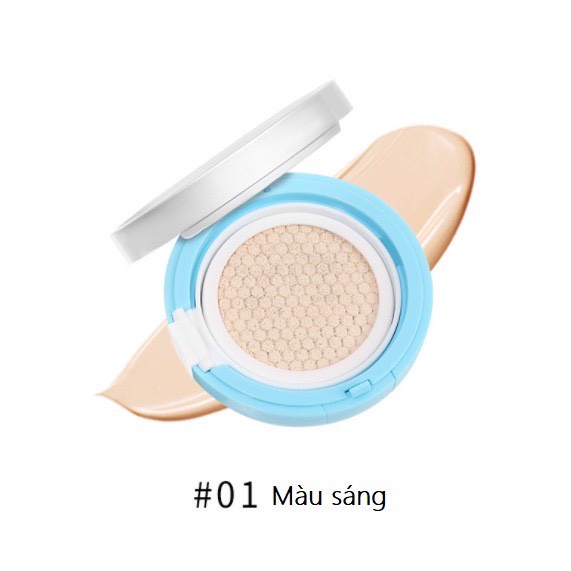 Phấn nước Cushion BB Cream Lameila Hộp Màu Xanh Hoạ Tiết- Phấn Nước Cushion Nội Địa Trung Lameila