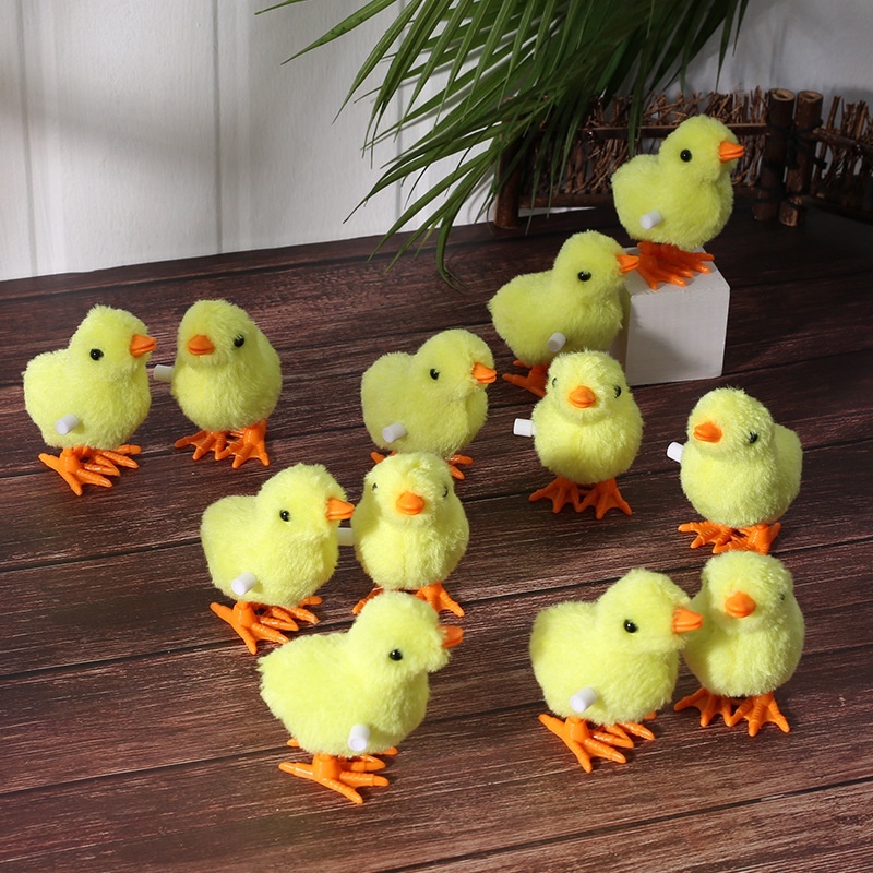 Đồ chơi trẻ em gà con vặn cót có cánh biết chạy giúp trẻ năng động, thông minh cho bé trai bé gái cho 1 2 3 4 tuổi