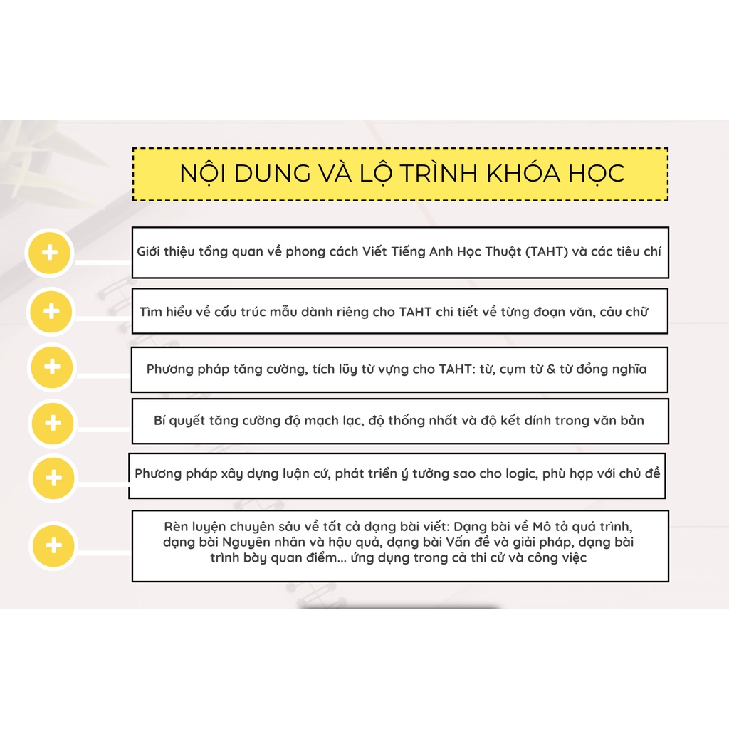 Khoá học ielts writing - Nền tảng viết tiếng anh học thuật