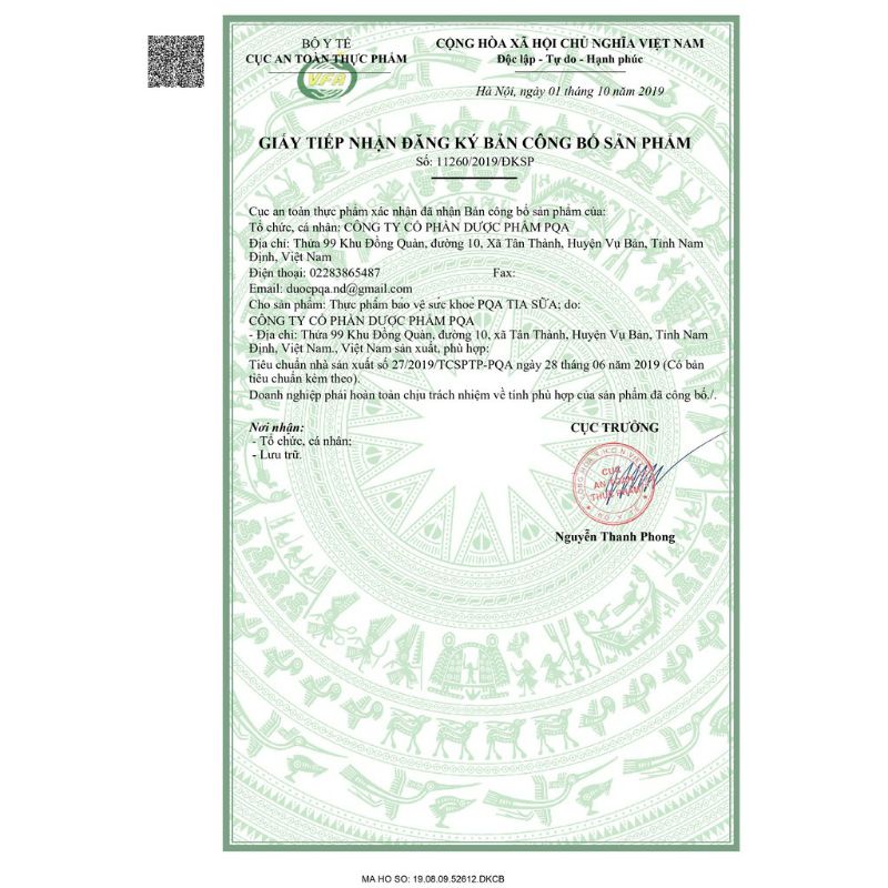 PQA TIA SỮA,Dùng Cho Người Bi Tắc Tia Sữa,Tuyến Vú Căng,Sưng,Giúp THông Tắc Tia Sữa. hộp 10 ống